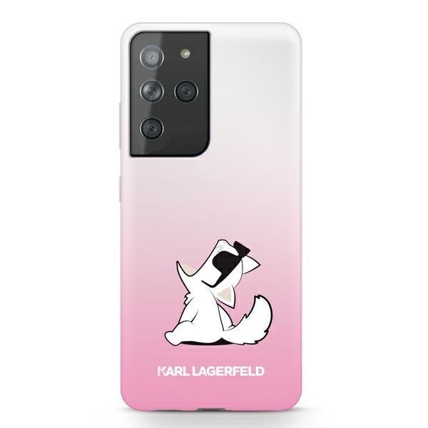 Etui Karl Lagerfeld Choupette Fun para Samsung Galaxy S21 Ultra - transparente