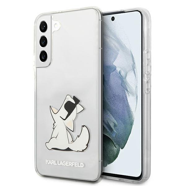Capa Karl Lagerfeld Choupette Eat para Samsung Galaxy S22+ - transparente