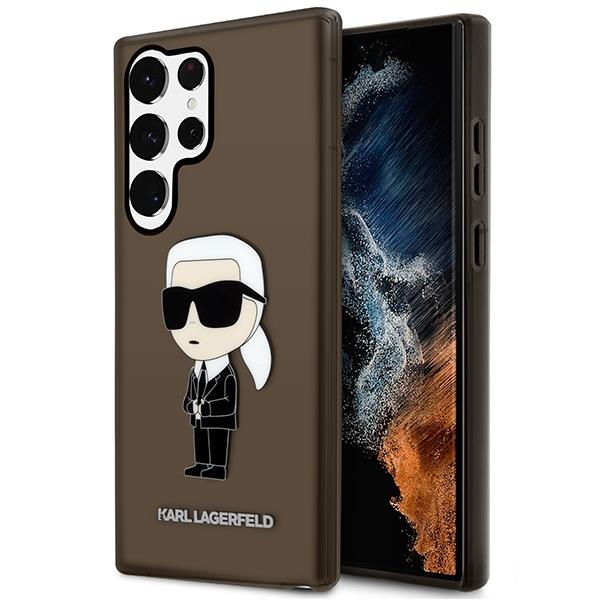 Capa Karl Lagerfeld Ikonik Karl para Samsung Galaxy S23 Ultra - preta