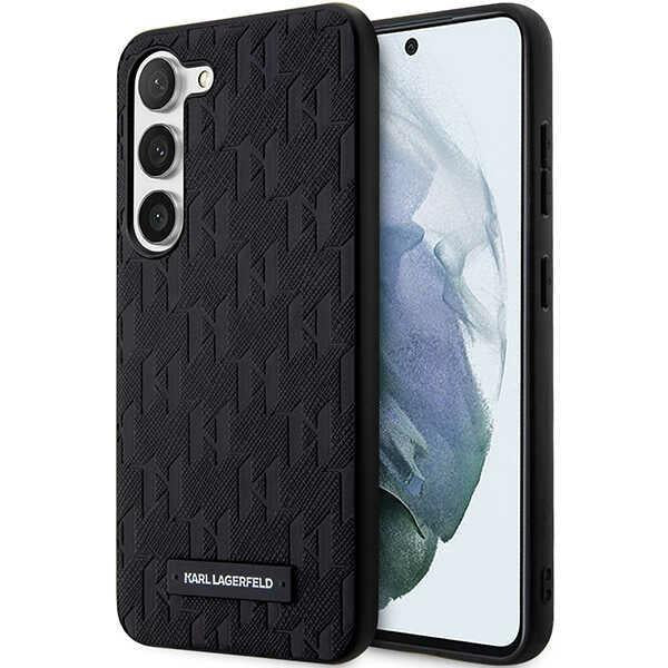 Estojo Karl Lagerfeld Saffiano Mono Metal Logo para Samsung Galaxy S23 - preto