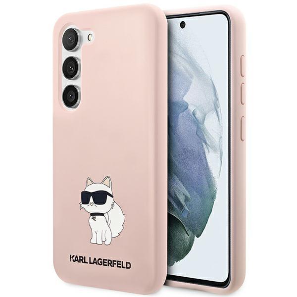 Estojo Karl Lagerfeld Silicone Choupette para Samsung Galaxy S23 - rosa