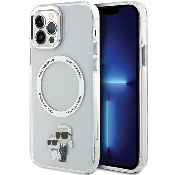 Etui Karl Lagerfeld Iconic Karl&Choupette Magsafe para iPhone 12 / iPhone 12 Pro - transparente