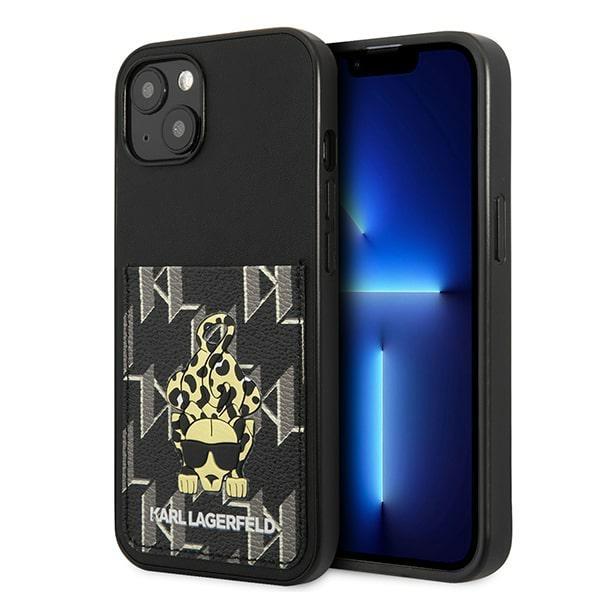 Etui Karl Lagerfeld Karlimals Cardslot para iPhone 13 - preto