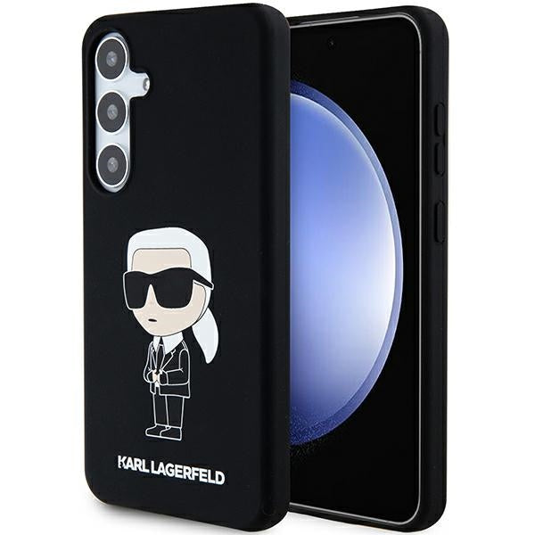 Capa Karl Lagerfeld Silicone Ikonik para Samsung Galaxy S24 - preta