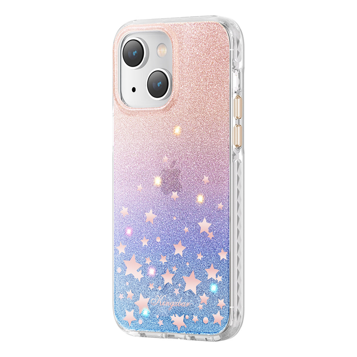 Kingxbar Heart Star Series capa para iPhone 14 Plus capa com estrelas do zodíaco