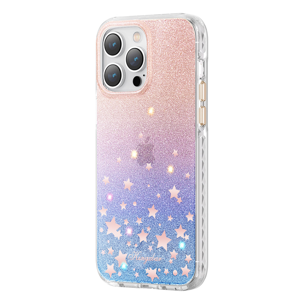 Capa Kingxbar Heart Star Series para iPhone 14 Pro com estrelas do zodíaco