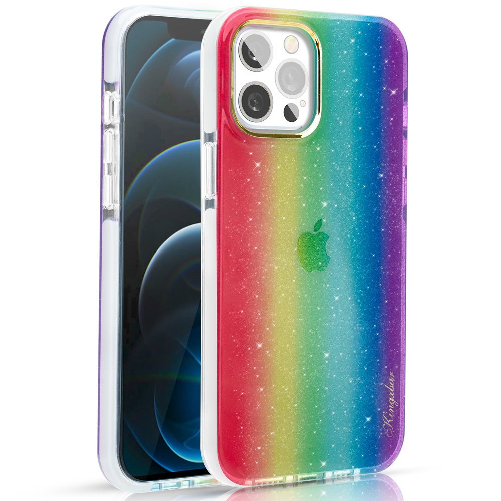 Capa Kingxbar Ombre para iPhone 12 Pro Max multicolorida