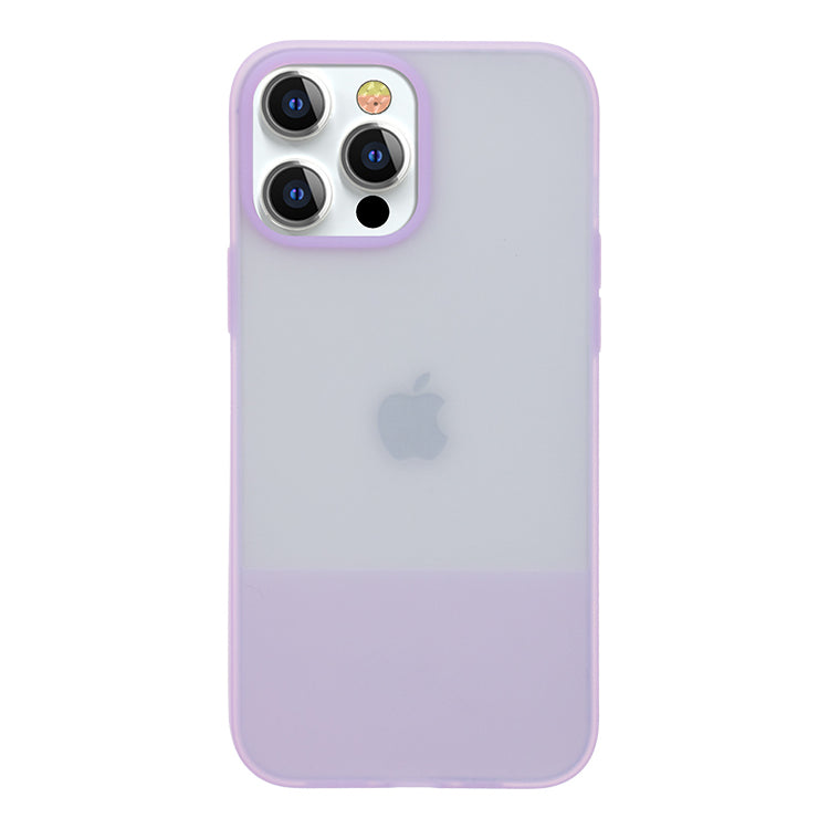 Capa de silicone Kingxbar Plain Series para iPhone 13 Pro Max na cor violeta.