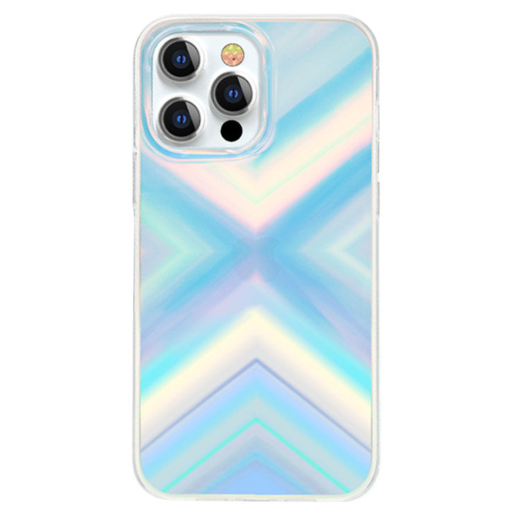 Kingxbar Streamer Series capa de luxo elegante para iPhone 13 Pro azul (Triângulo)