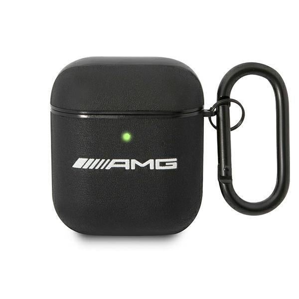 Estojo AMG de Couro com Logo Grande para AirPods - preto