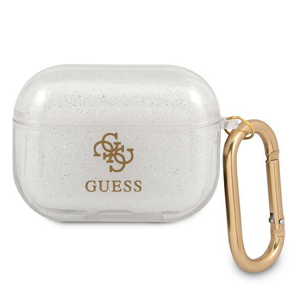 Estojo Guess Glitter Collection para AirPods Pro - transparente