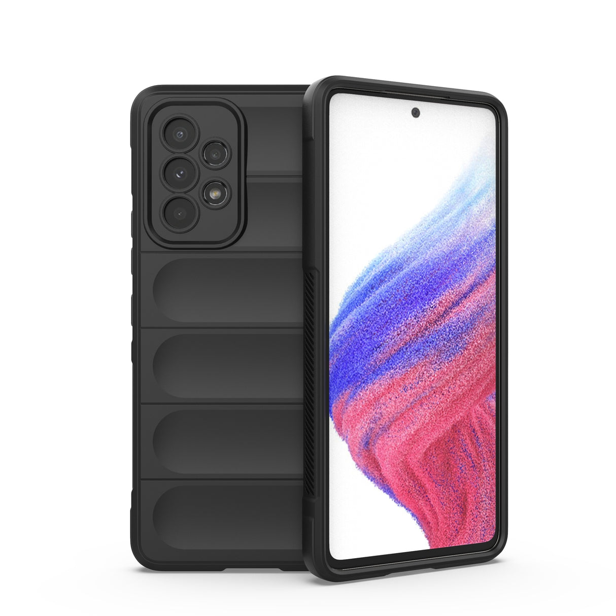 Capa Magic Shield Case para Samsung Galaxy A53 5G, flexível e resistente, na cor preta.