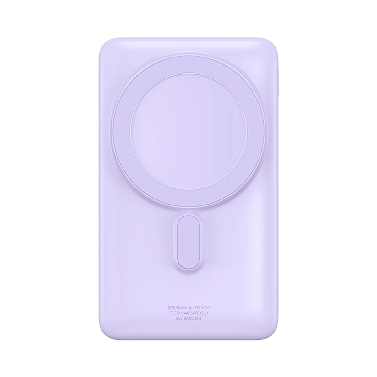 Powerbank Baseus Magnético com Suporte Indutivo MagSafe 10000mAh 20W na cor violeta + cabo USB-C
