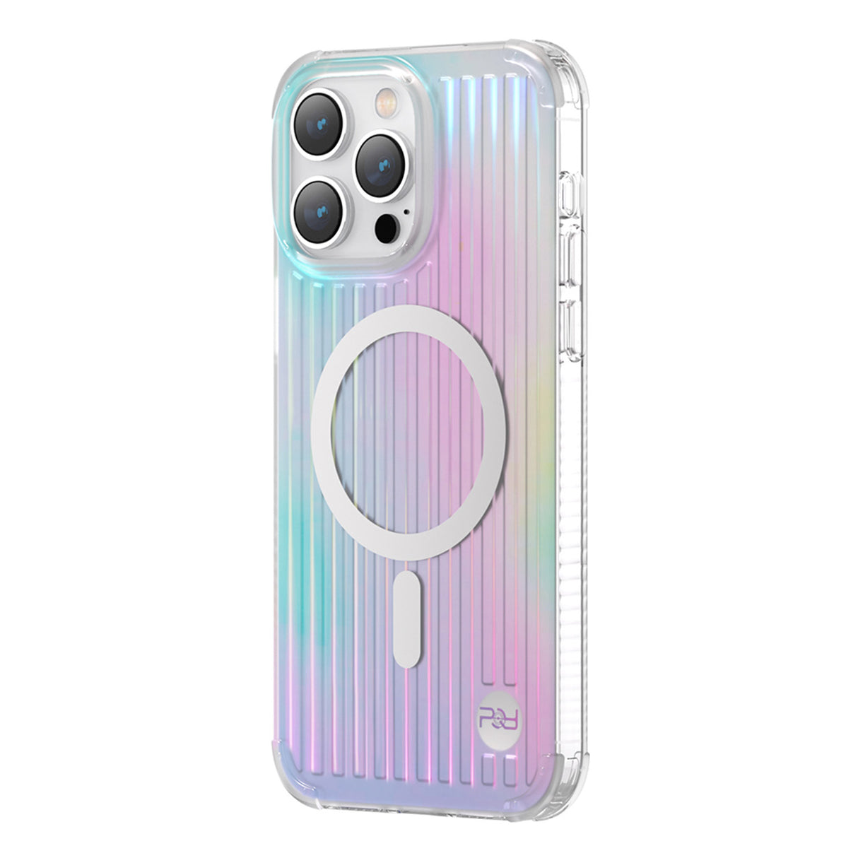 Série Kingxbar PQY Go Out, capa magnética para iPhone 14 Pro MagSafe, cor laser