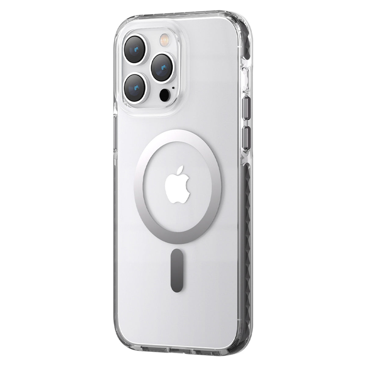 Série de Cristal de Gelo Kingxbar PQY capa magnética para iPhone 14 Pro MagSafe na cor cinza