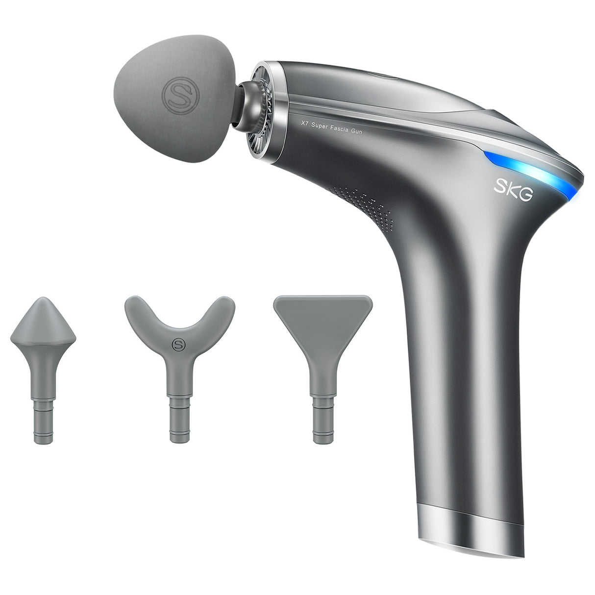 Pistola de massagem SKG X7-E para todo o corpo - cinza
