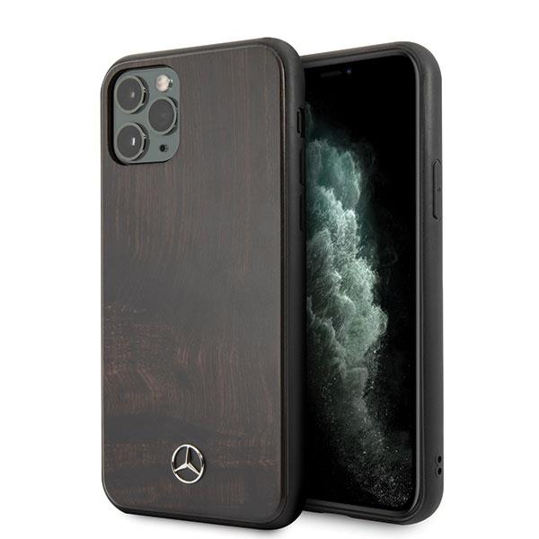 Estojo Mercedes Wood Line Rosewood para iPhone 11 Pro - castanho