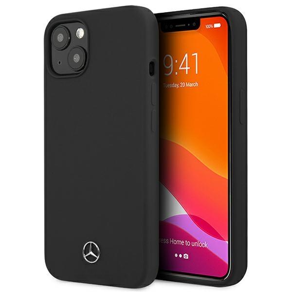 Capa Mercedes Silicone Line para iPhone 13 mini - preta