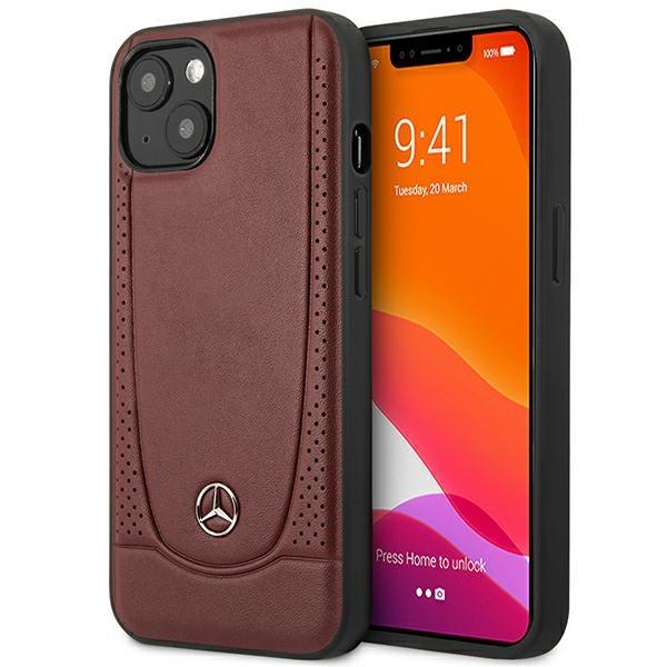 Etui Mercedes Leather Urban Bengale para iPhone 14 Plus - vermelho