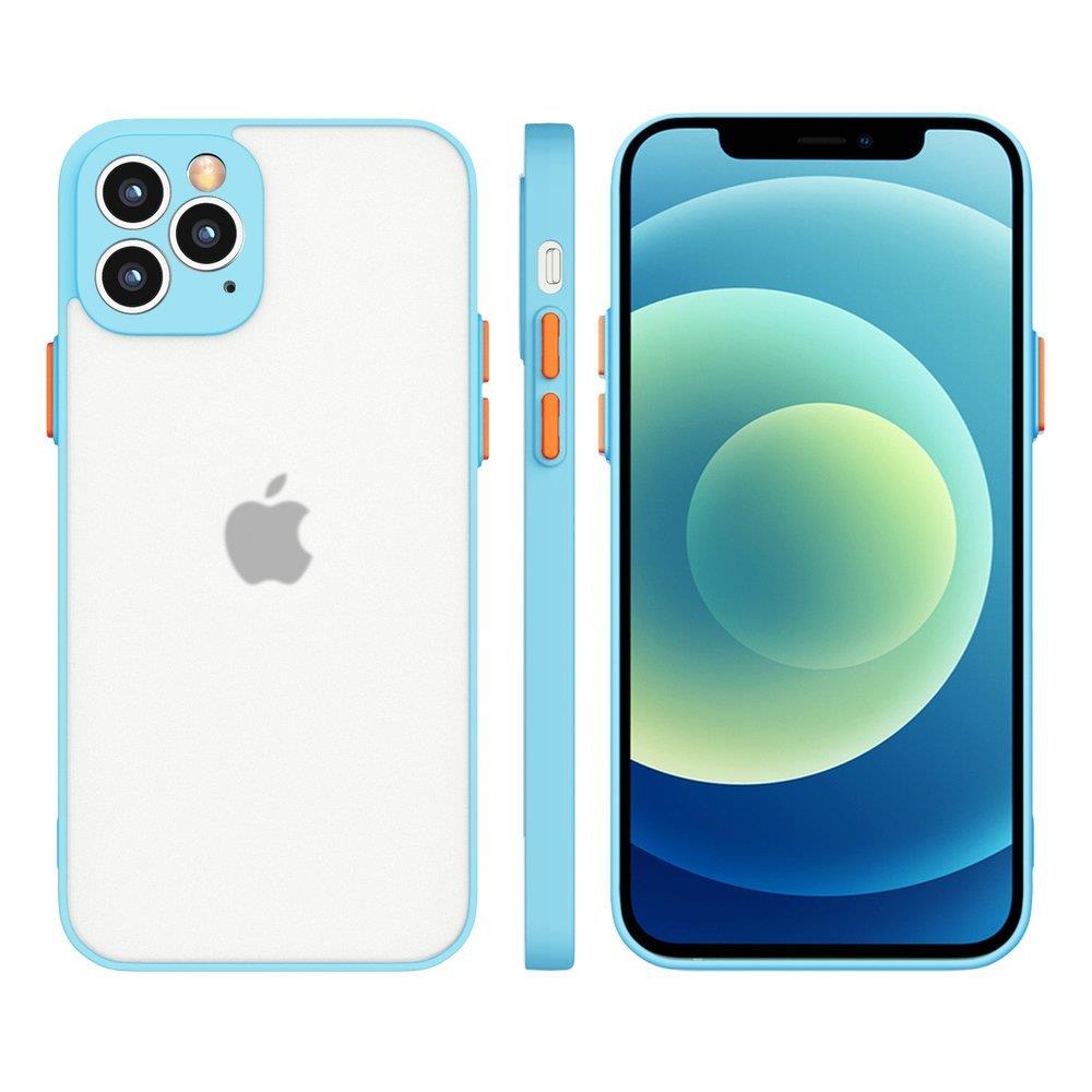 Capa de silicone flexível e semitransparente Milky Case para Samsung Galaxy A42 5G azul