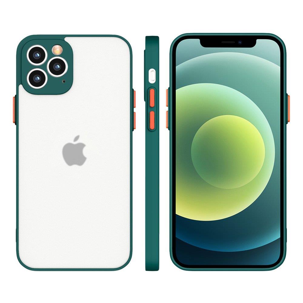 Caso de Silicone Flexível Semi-Transparente Milky Case para Samsung Galaxy S21 Ultra 5G na cor verde escuro