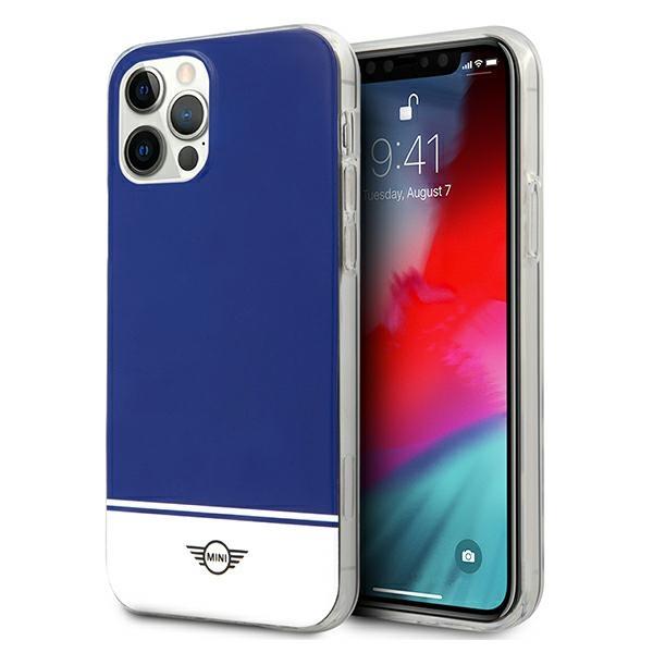 Etui Mini Morris Stripe Collection iPhone 12 Pro Max - azul-marinho