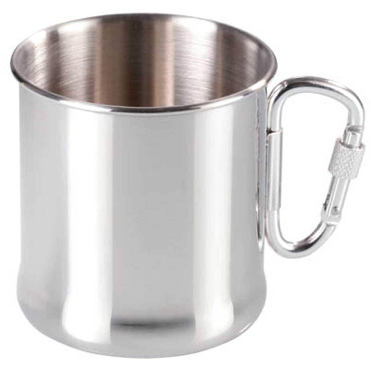Caneca de viagem em aço inoxidável com mosquetão de 270ml