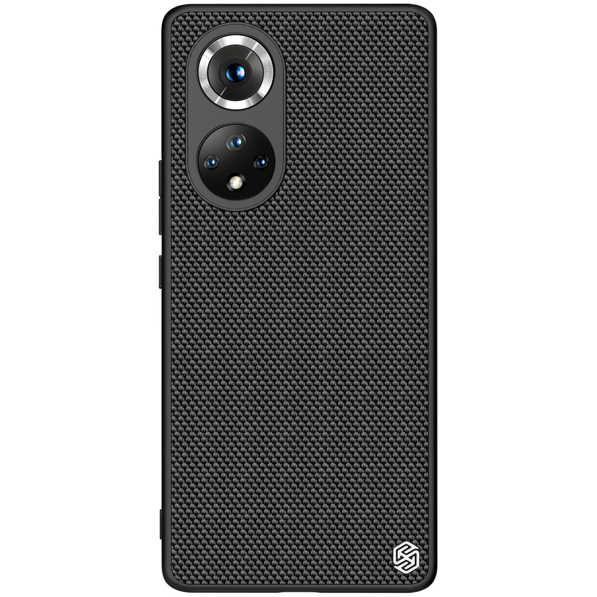 Capa Texturizada Nillkin Resistente com Moldura de Gel e Nylon para Honor 50 Pro - Preto