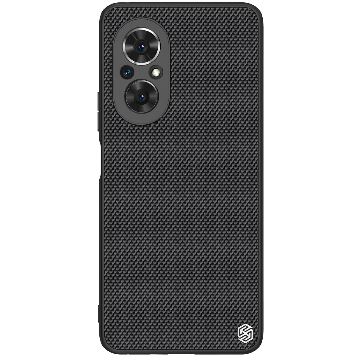 Capa Texturizada Nillkin resistente com moldura de gel e nylon na parte traseira para Honor 50 SE preta