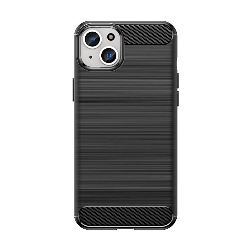 Capa flexível de carbono para iPhone 15 Plus - preta