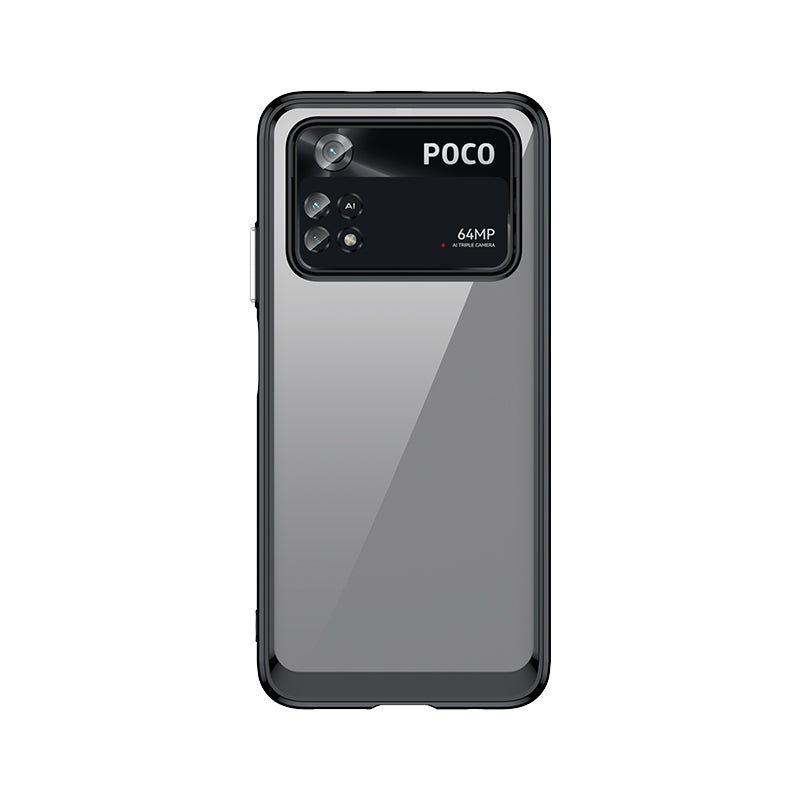 Capa Outer Space Case para Xiaomi Poco M4 Pro com moldura elástica preta