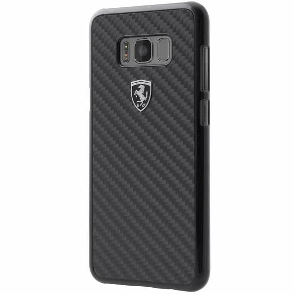 Estojo Ferrari Carbon Heritage para Samsung Galaxy S8 Plus - preto