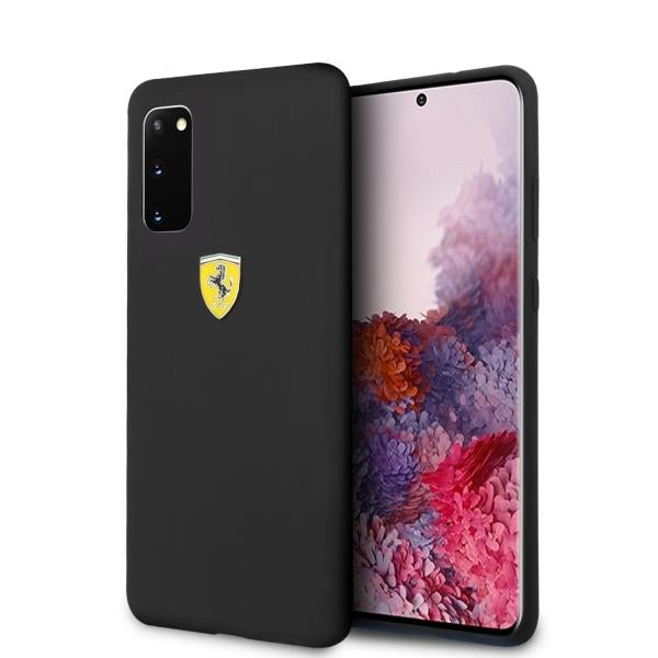 Estojo Ferrari Carbon Heritage para Samsung Galaxy S20 - preto