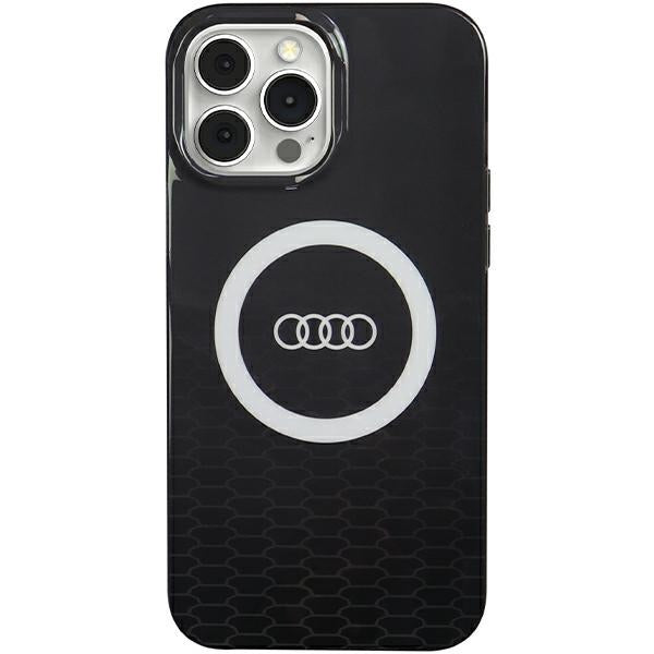 Capa Audi IML Big Logo MagSafe para iPhone 13 Pro Max - preta
