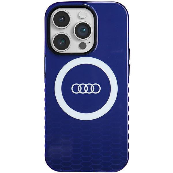 Capa Audi IML Big Logo MagSafe para iPhone 14 Pro - azul