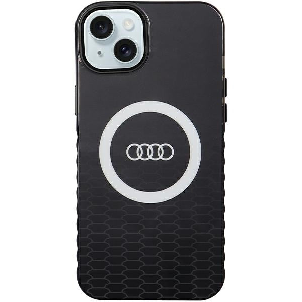 Capa Audi IML Big Logo MagSafe para iPhone 15 Plus / 14 Plus - preta
