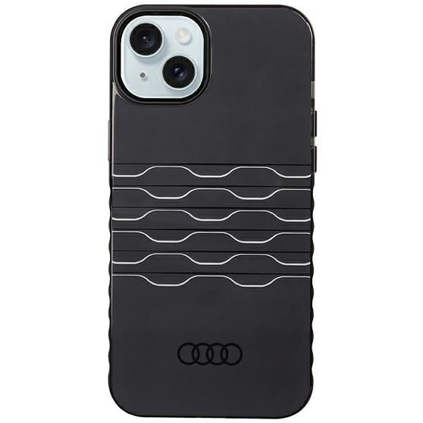 Capa Audi IML MagSafe para iPhone 15 Plus / 14 Plus - preta