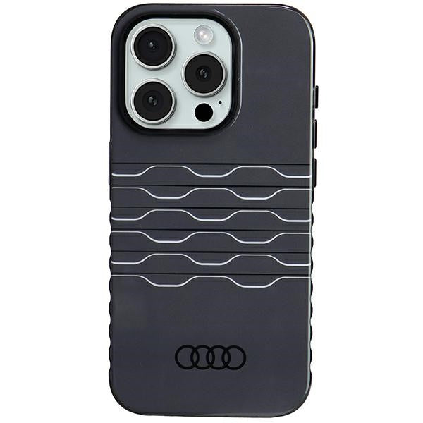 Capa Audi IML MagSafe para iPhone 15 Pro - preta