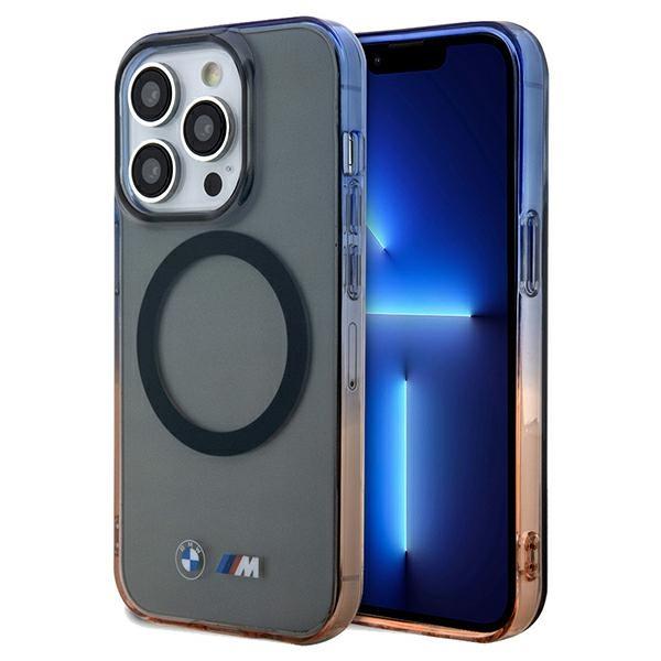 Capa BMW Gradient Bumper MagSafe para iPhone 15 Pro - cinza