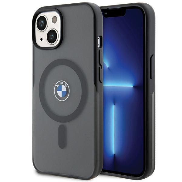Capa BMW IML Signature MagSafe para iPhone 15 Plus / 14 Plus - preta