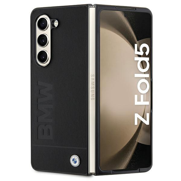 Capa BMW Signature Logo Imprint para Samsung Galaxy Z Fold 5 - preta