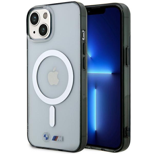 Capa BMW Silver Ring MagSafe para iPhone 14 Plus - transparente