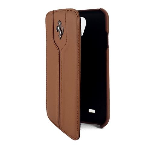 Etui Ferrari Monte Carlo para Samsung Galaxy S4 - castanho