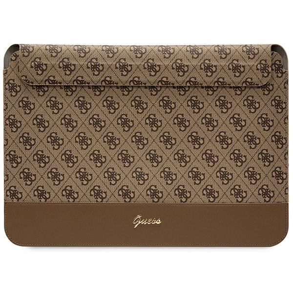 Capa Guess 4G Stripe Metal Logo para laptop de 14" - castanho