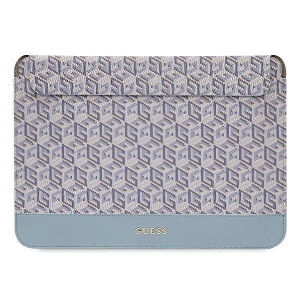 Capa Guess GCube Stripes para laptop de 14'' - azul
