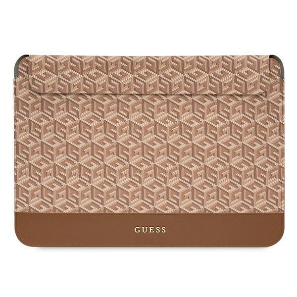 Capa Guess GCube Stripes para laptop de 16'' - castanho