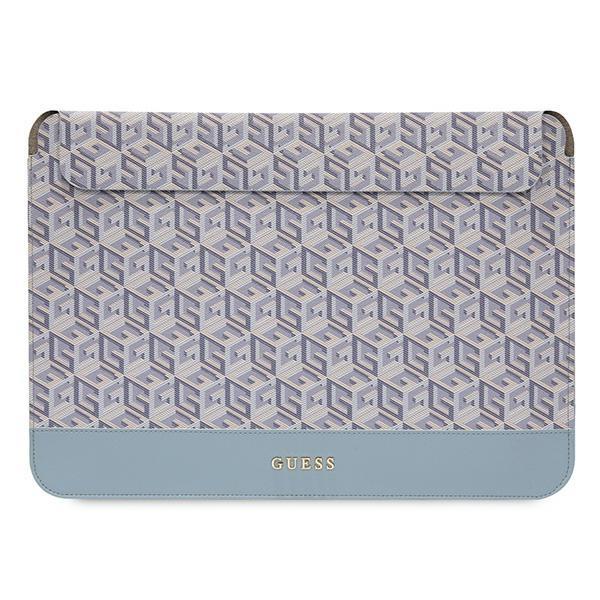 Capa Guess GCube Stripes para laptop de 16'' - azul