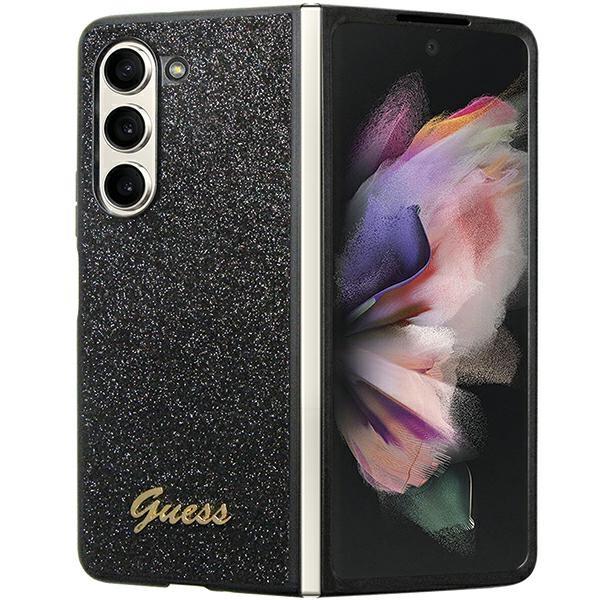 Capa Guess Glitter Script para Samsung Galaxy Z Fold 5 - preta