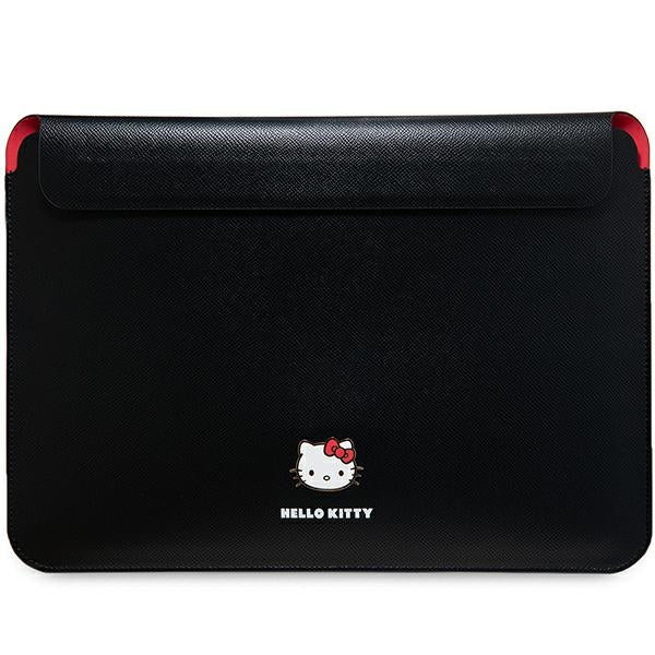 Capa Hello Kitty PU com Logo Metálico para Laptop de 14" - Preta