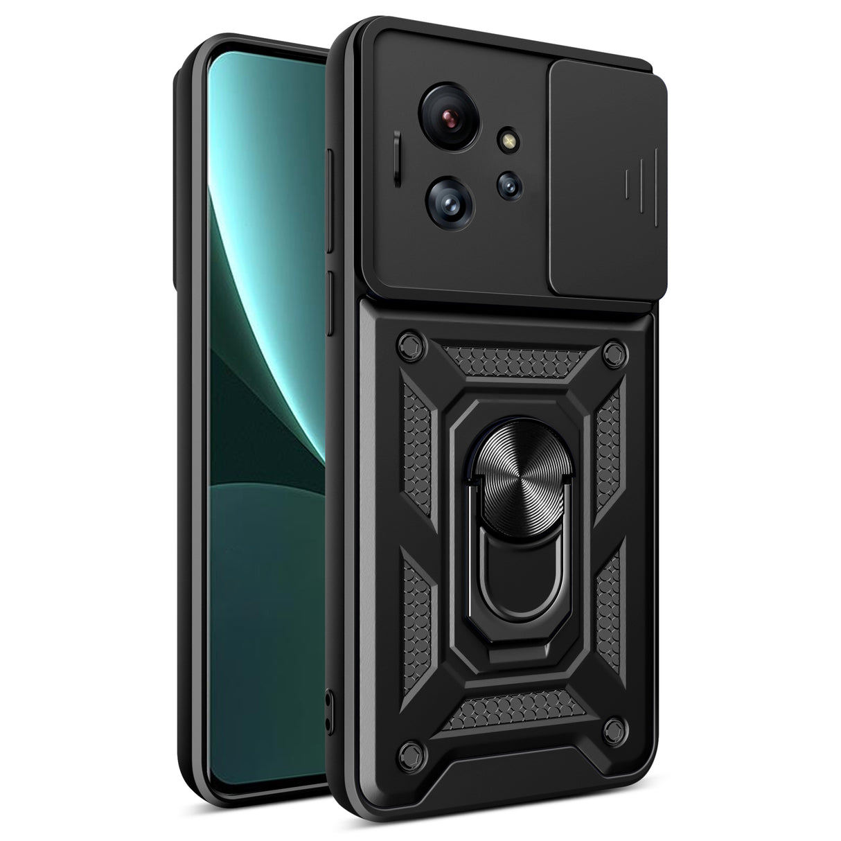 Capa Híbrida Armor Camshield para Infinix Zero Ultra com proteção para câmera - preta